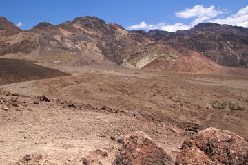 The colourful mountains of Artists Drive, Death Valley Nat Park