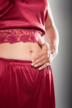 Stomach belly   Indian girl