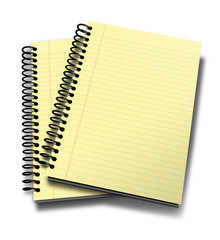 Cuadernos con hojas de color amarillo - 27371803