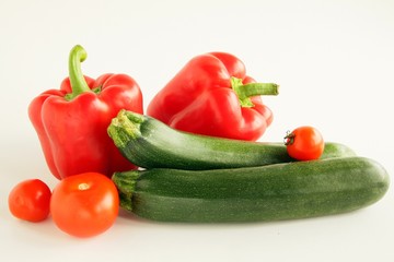 red and green vegetable