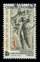 Postage stamp.