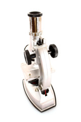 Medical microscope isolated on the white