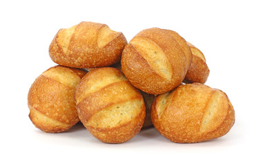 Freshly baked hard bread rolls