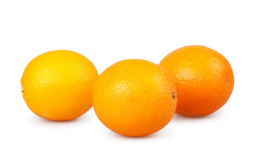 oranges  isolated on white background