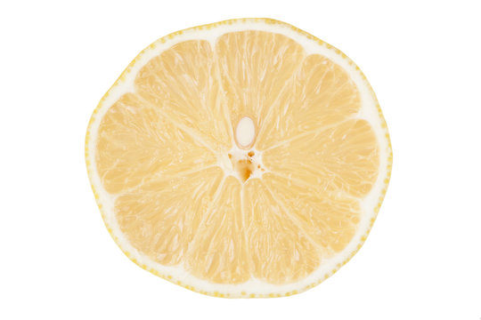 Lemon isolated on white background .
