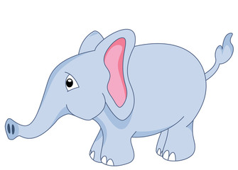 vector baby elephant clipart