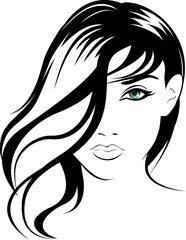 beauty vector face girl portrait
