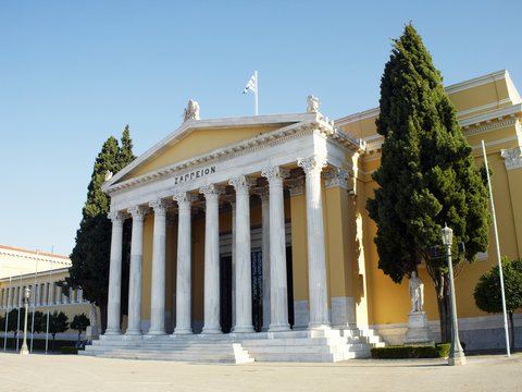 Zappeion neoclassical building, Athens, Greece