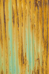 A rusty corrugated iron metal texture