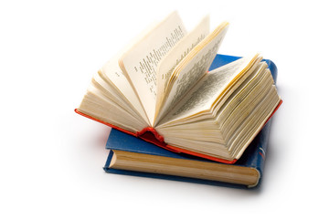 Books isolated on the white background