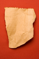 Scrap isolated on red background