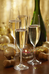 christmas champagne