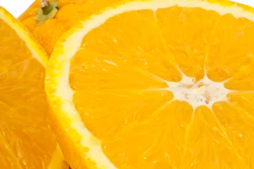 Crédence de cuisine en verre imprimé Tranches de fruits Des oranges.