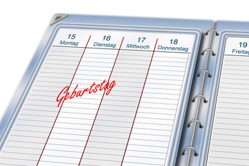 Terminplaner- Geburtstag