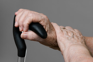 Obraz premium Senior hands