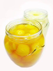 jar of papaya in syrup