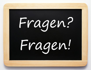 Obraz premium Fragen? Fragen! - Konzept Schild