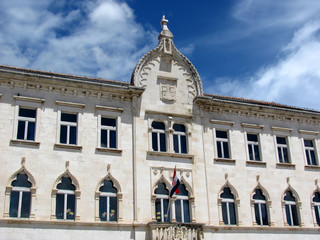 Obraz premium old aristocracy building in trogir, croatia