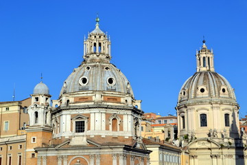 Fototapeta na wymiar Roma - Chiesa del Santissimo Nome al Foro Traiano