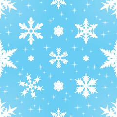 Seamless Snowflake Pattern