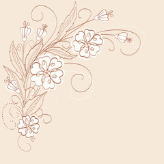 Cute floral  background