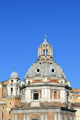 Fototapeta na wymiar Chiesa del Santissimo nome al Foro Traiano