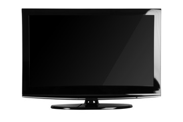 Plasma / LCD TV Front Shot Isolate on White Background
