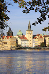 The View on the autumn Prague Old Town