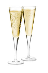 Two champagne glasses
