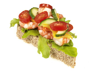 Tiger Prawn and Salad Sandwich