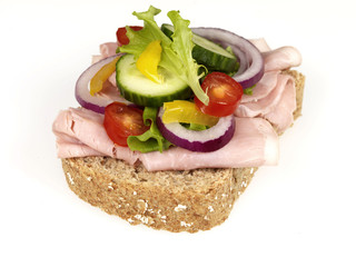 Ham and Salad Sandwich