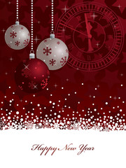 red new years background