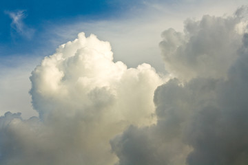 Blue sky with cloud
