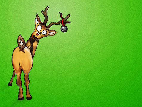 Oh no! Suprised Christmas Reindeer