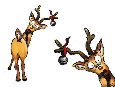 Oh no! Two Christmas Reindeers