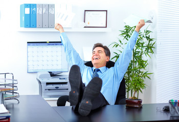 Happy businessman