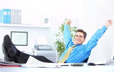 Happy businessman