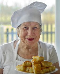 Senior woman cook