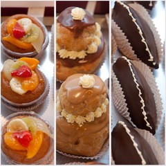 trio de pâtisseries