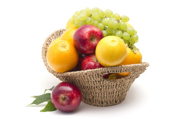 fresh fruits in the basket