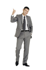 businessman with thumb up