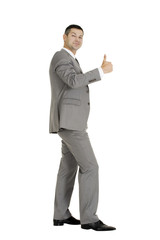 businessman with thumb up