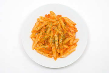 ペンネのトマトソースパスタ