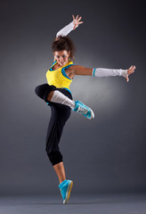 young female dancing