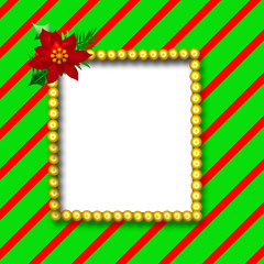 gold beads frame