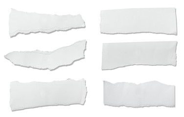 white paper ripped message background