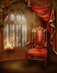 Pokój retro z oknem © Obsidian Fantasy