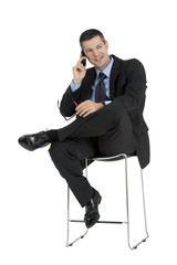 businessman with mobile