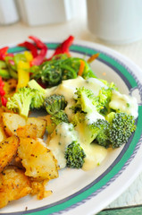 Asian style broccoli cuisine
