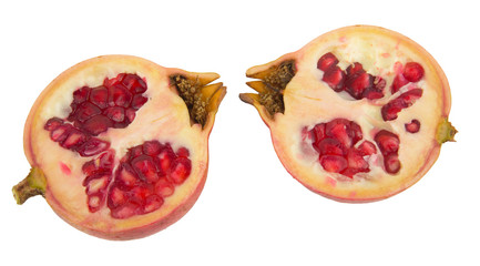 pomegranate isolated in white background